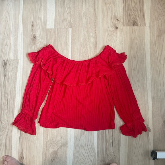 Wrangler Retro cropped off the shoulder top - Picture 2 of 2